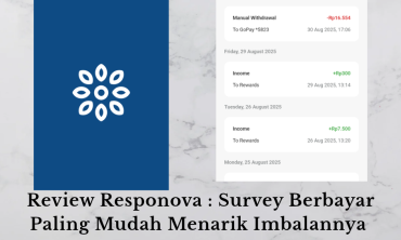Review Responova : Survey Berbayar Paling Mudah Menarik Imbalannya